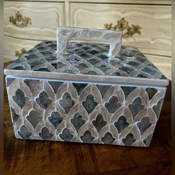 Beautiful Moroccan tile style large jewelry box NWT - Picture 3 of 16